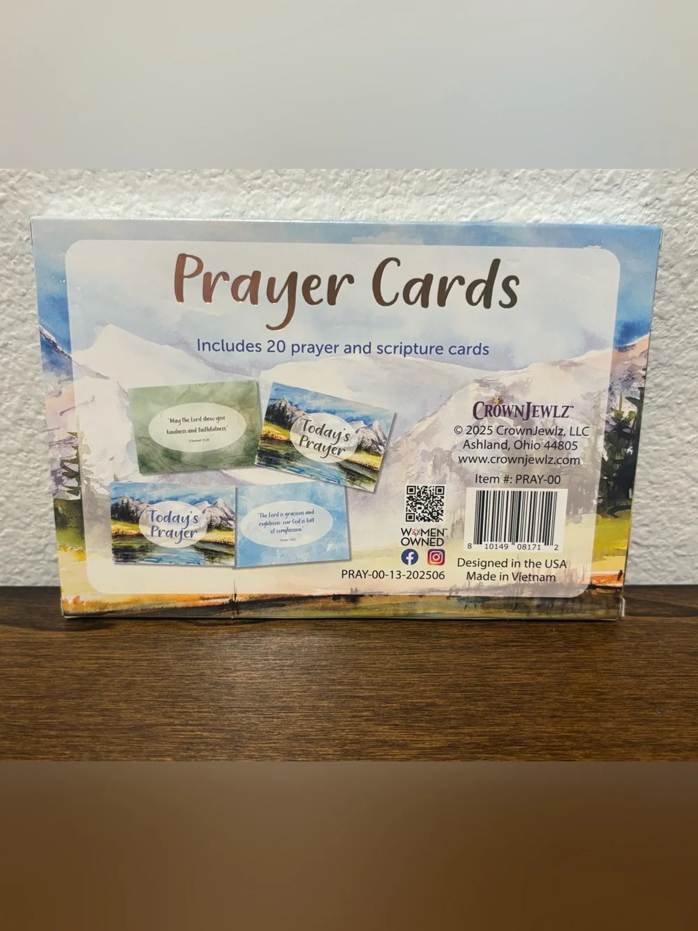 Set of 20 Prayer Inspirational Scripture Cards